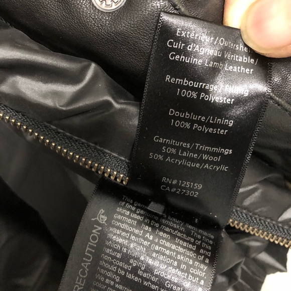 Luxury chic woman Mackage leather jacket size m - Picture 9 of 10